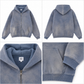 Nocturne Hoodie – black/grey zip hoodie