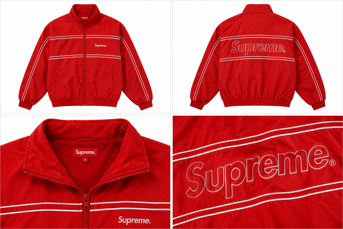 Supreme Zip Up Red