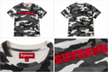 Supreme “Snow Camo” T-shirt – grå/hvid/sort camouflage