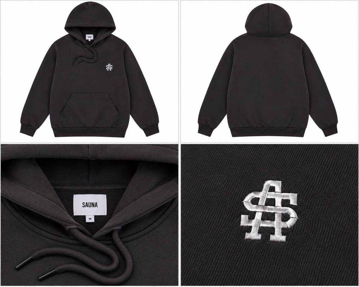 Sauna Hoodie Black