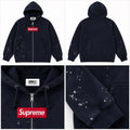 Supreme Arc Logo Zip-Up Hoodie – Black